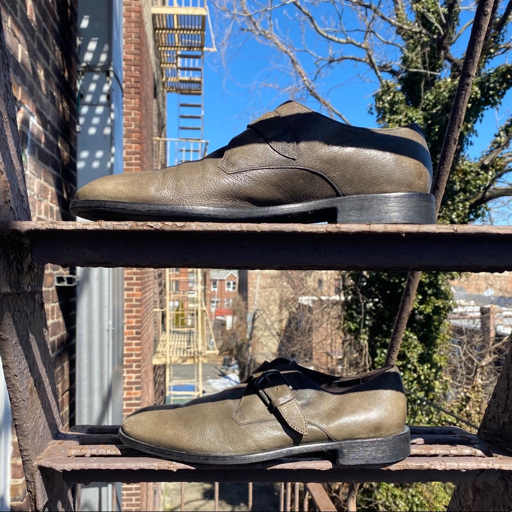 John Varvatos Single Monkstrap Dress Shoes - Picture 3 of 6